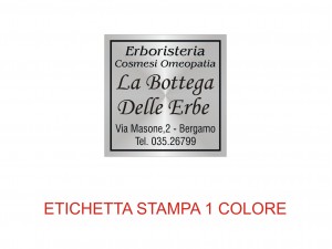 Etichette adesive per erboristerie, cosmetica, cosmesi (mm25X25)  (cod.10M )